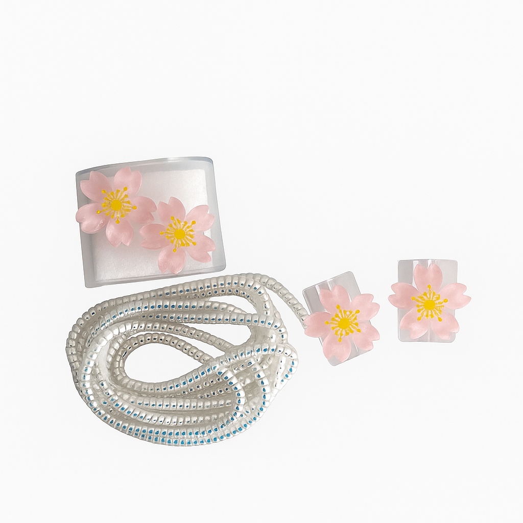 🌸 Dekorativní kryt na nabíječku – “Sakura Bloom”