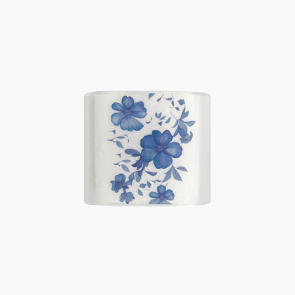 💙 Dekorativní kryt na nabíječku – “Modré květy”
